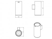 PORTACEPILLOS A PARED ARCHITECT COSMIC